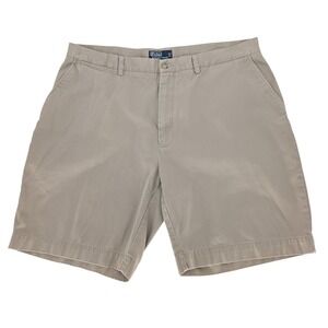 Polo Ralph Lauren Prospect Short Mens 42 Khaki Tan Classic Chino Cotton Twill